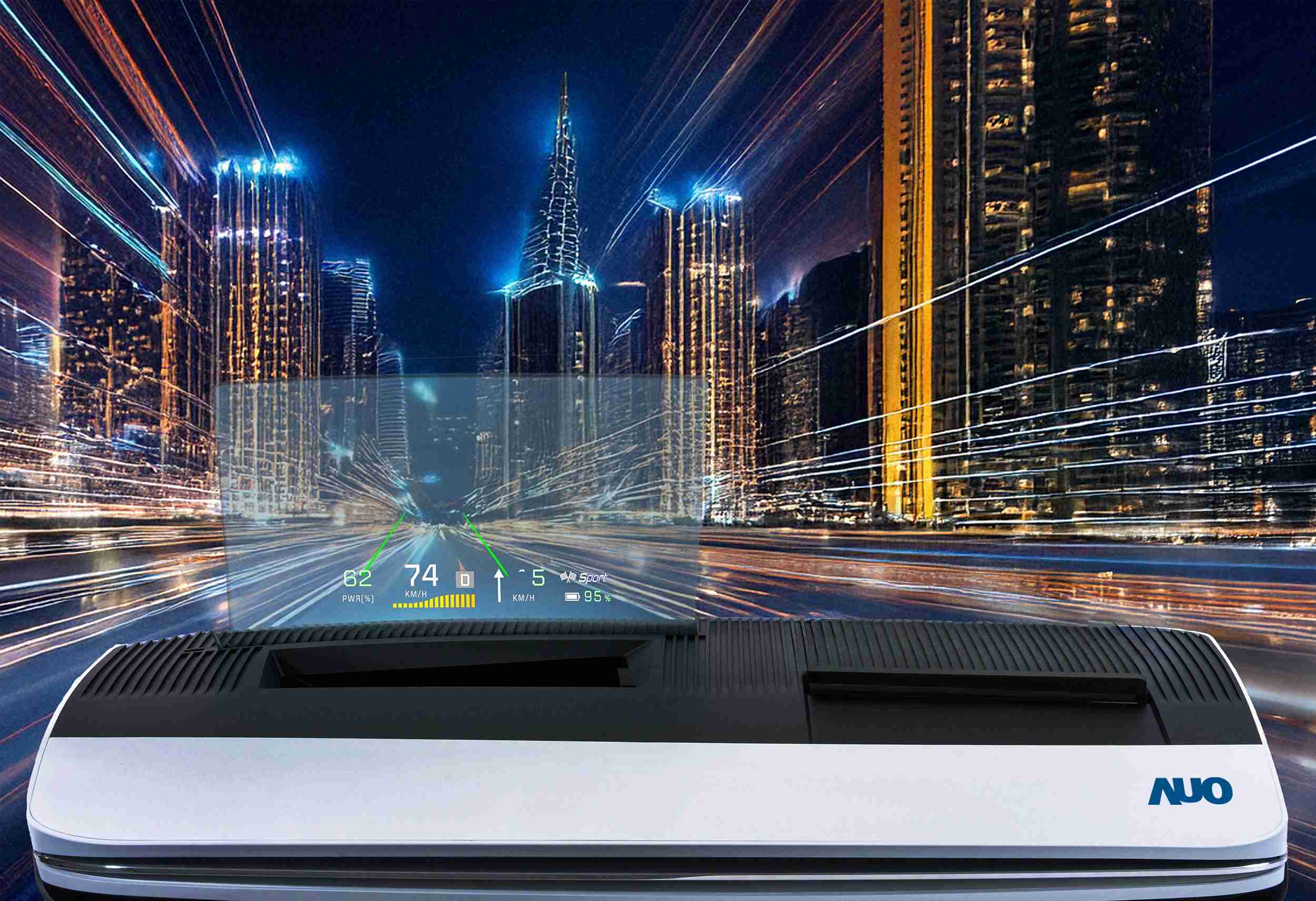 尊龙集团推出13吋Micro LED抬头显示器，，，，提供高入眼亮度、、、、高色彩饱和度的显示质量，，在阳光下或黑暗中都清晰可见，，，并利用Micro LED模块体积小的优势，，，解决车用空间有限的痛点