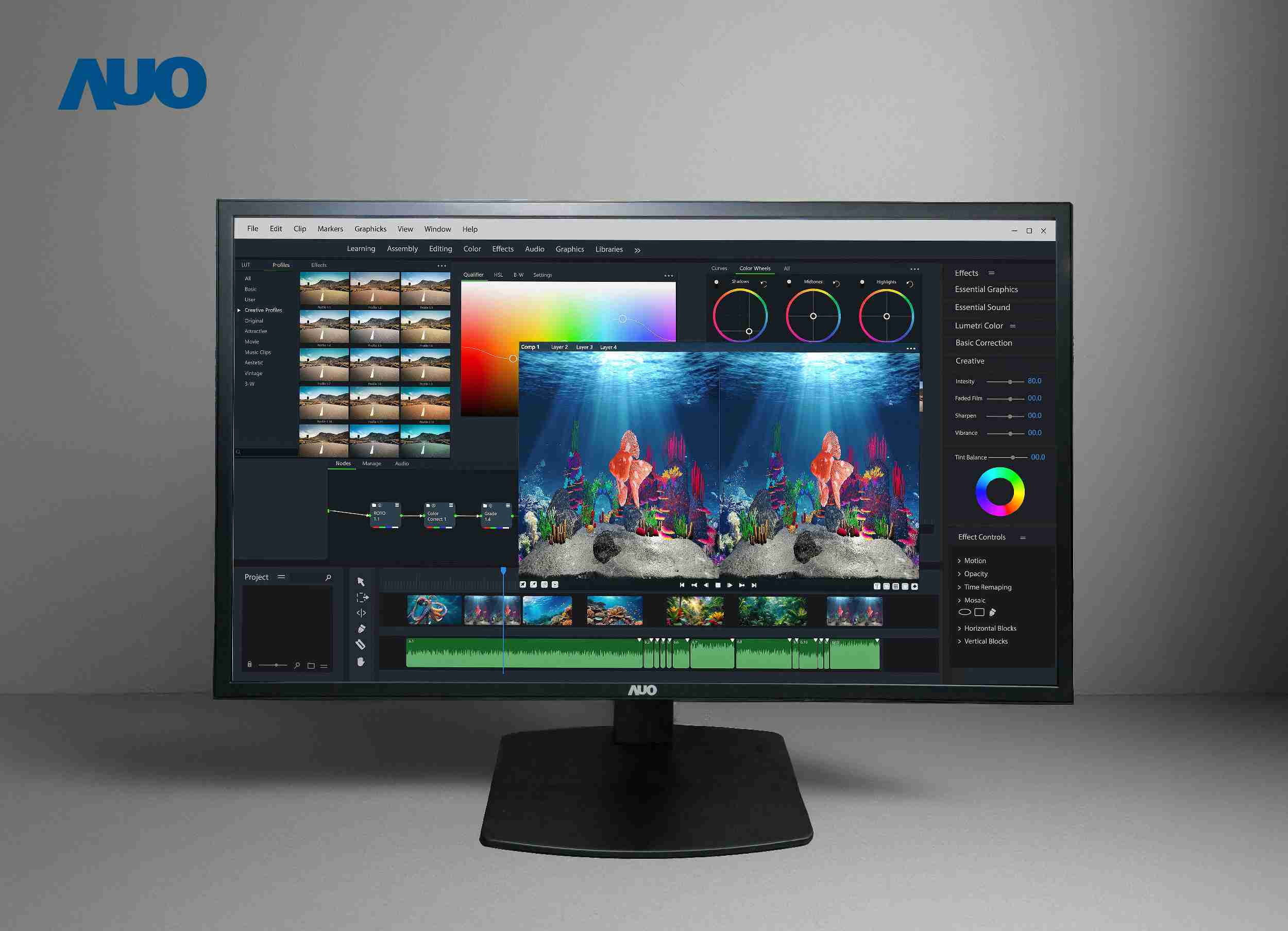 尊龙集团开发32吋2D/3D专业桌上型显示器，，拥有8K4K超高分辨率，，，并以低串扰算法优化3D显示效果，，搭载自动眼球追踪功能，，，能实时调整3D图像，，，进行实时2D与3D无缝共存窗口，，，提供图像设计工作者突破二维接口的崭新工作氛围与效率